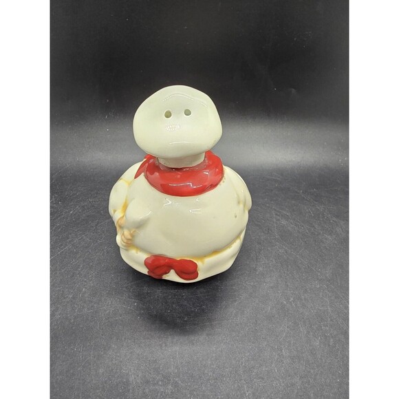 Fat Chef Kitchen Salt Shaker Replacement Has Chip End Of Right Foot Daveco - Picture 7 of 12